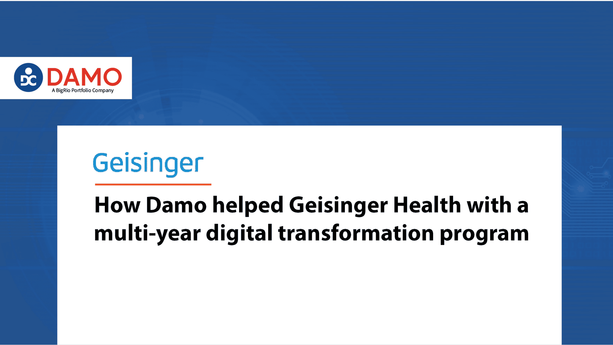 How A Large Integrated Non Profit Health System Used Digital Maturity Assessment To Drive An